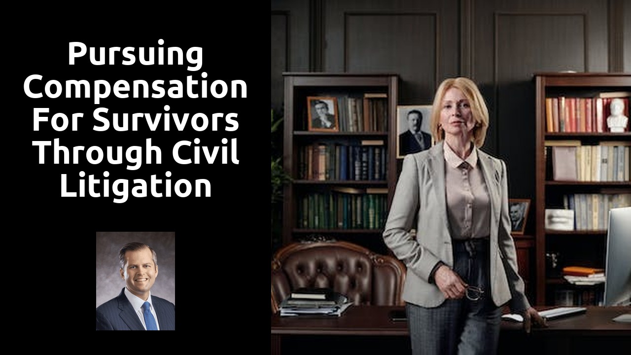 Pursuing compensation for survivors through civil litigation